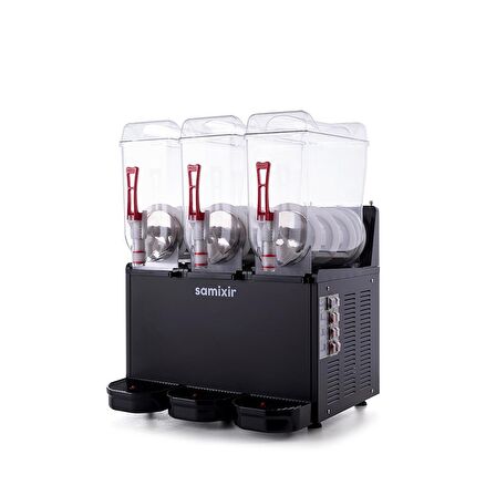 Samixir Triple Üçlü 12+12+12 Lt Slush Buzlaş Karlamaç Makinesi