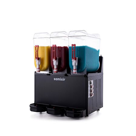 Samixir Triple Üçlü 12+12+12 Lt Slush Buzlaş Karlamaç Makinesi