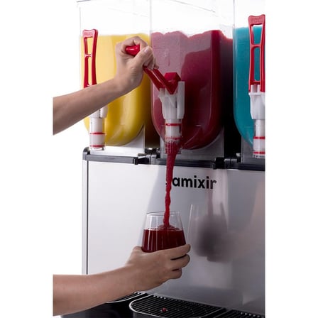 Samixir Triple Üçlü 12+12+12 Lt Slush Buzlaş Karlamaç Makinesi