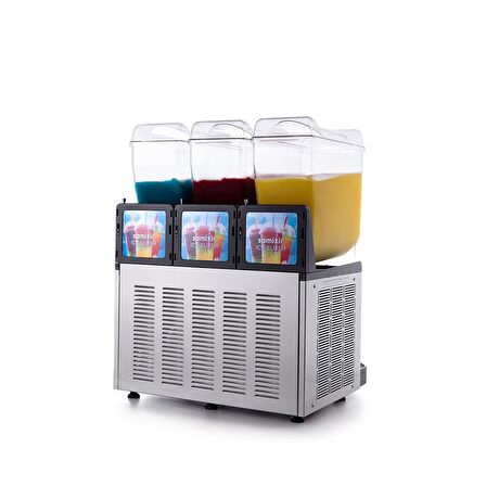 Samixir Triple Üçlü 12+12+12 Lt Slush Buzlaş Karlamaç Makinesi