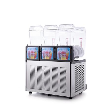 Samixir Triple Üçlü 12+12+12 Lt Slush Buzlaş Karlamaç Makinesi