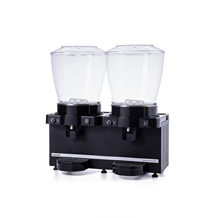 Samixir Panoramik Twin 22+22 Lt Karıştırıcılı Soğuk İçecek Makinesi