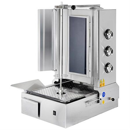Karacasan Elektrikli 3 Radyan Alttan Motorlu Döner Ocağı Makinesi