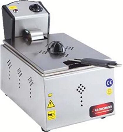 Karacasan Endüstriyel 2500 Watt Tekli 5 Litre Elektrikli Fritöz