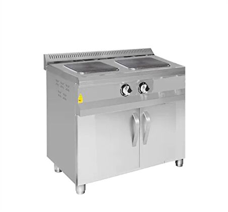 Karacasan Endüstriyel 100 Cm Elektrikli 2 Li Dolaplı Kuzine Ocak