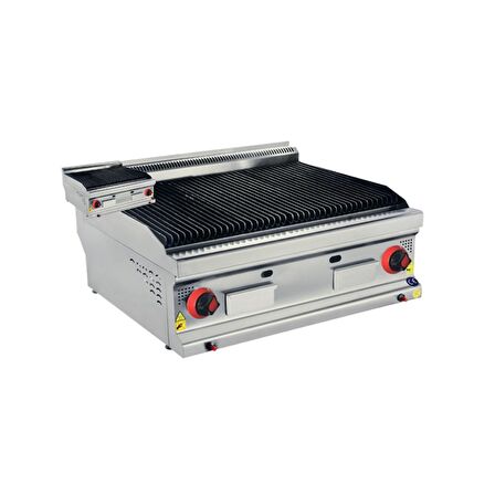 Karacasan Endüstriyel 60 cm 600 Seri Set Üstü LPG Tüplü Lavataş Döküm Izgara