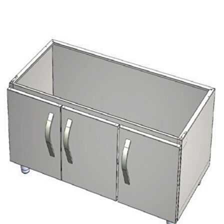Karacasan Endüstriyel 120 cm 700 Seri Set Altı Dolap