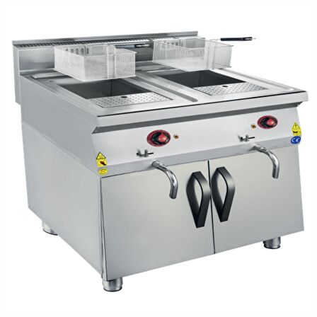 Karacasan Endüstriyel 900 Seri 80 cm Dolaplı LPG Tüplü Fritöz