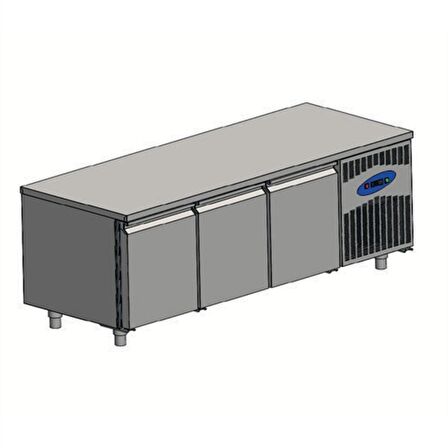 Karacasan Endüstriyel 304 Çelik Kaliteli 380 Lt 150 cm Üç Kapılı Mangal Altı Kebap Dolabı