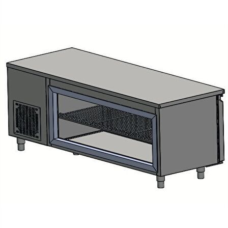 Karacasan Endüstriyel 304 Çelik Kaliteli 380 Lt 150 cm Üç Kapılı Mangal Altı Kebap Dolabı