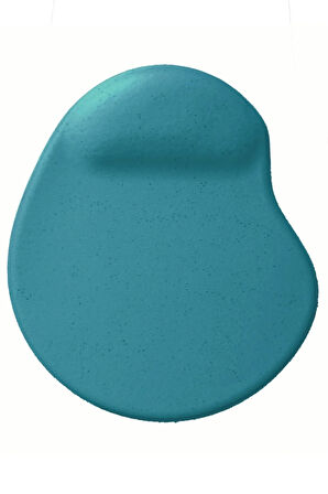 Oval Turkuaz Kum Desen Bilek Destekli Kaymaz Taban Bilgisayar Notebook Mouse Pad-Bileklikli MausaPad