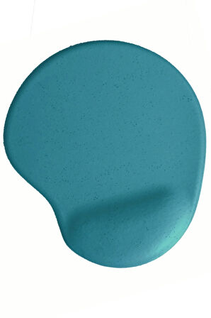 Oval Turkuaz Kum Desen Bilek Destekli Kaymaz Taban Bilgisayar Notebook Mouse Pad-Bileklikli MausaPad