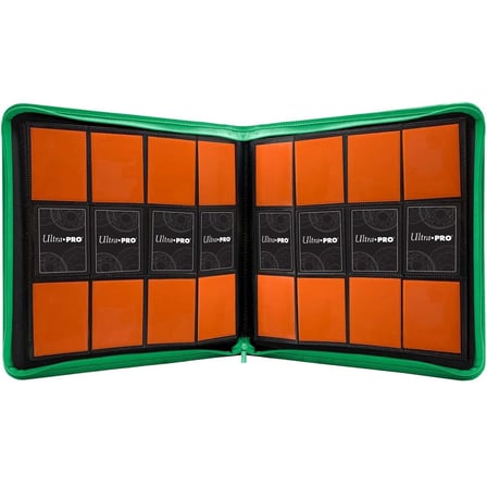 Ultra Pro Fermuarlı Pro Binder Green 12 Cepli 480 Kart Kapasiteli