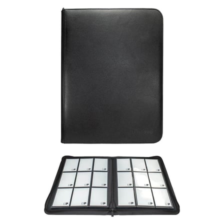 Ultra Pro Fermuarlı PRO Binder Vivid Black 9 Cepli 360 Kart Kapasiteli Albüm