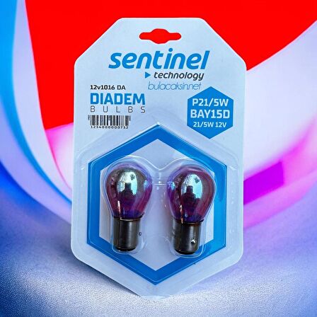 Sentinel Diadem Turuncu 12V 1016 P21/5W Çift Duy Şaşı Tırnak Ampul 2 Adet