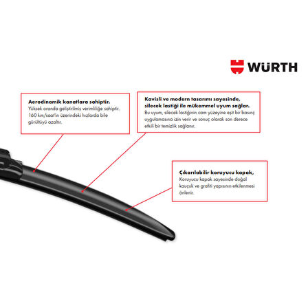 Würth Muz Silecek Takımı Bmw X5 E70 2007-2013 ile uyumlu
