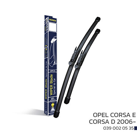 Niken Muz Silecek Takımı Opel Corsa E 2014-2019 ile uyumlu
