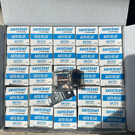 Sentinel Mini Röle Şeffaf 12V 40A 5P 87a Ledli 25 Adet
