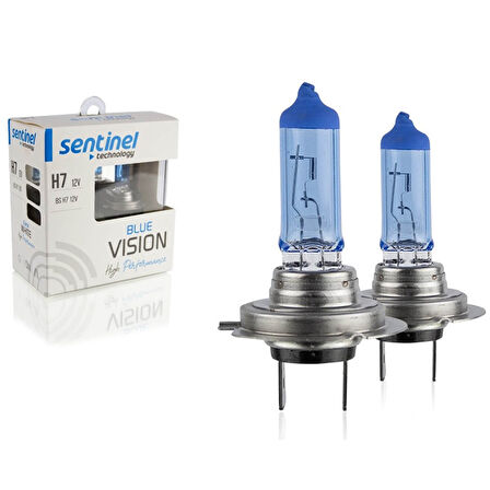 Sentinel 12V 55W H7 Halojen Beyaz Işık Ampul 5000K 1450 Lumen