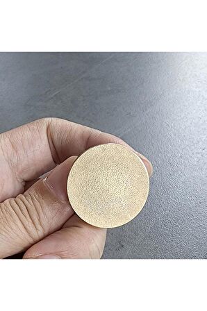 Mühürcüm Mühür Mumu Damga 25 mm Yuvarlak Kumlu Boş Pirinç Kafa + Ahşap Sap R5799KU25