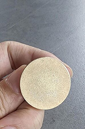 Mühürcüm Mühür Mumu Damga 30 mm Yuvarlak Kumlu Boş Pirinç Kafa + Ahşap Sap R5799K30