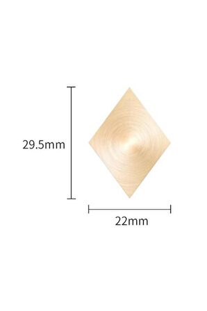 Mühürcüm Mühür Mumu Baklava 29.5x22 mm Baklava Boş Pirinç Kafa + Ahşap Sap R5799B1