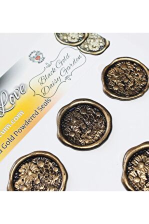 Mühürcüm Papatya Bahçesi 12 Adet 3D Hazır Kendinden Yapışkanlı Sticker Mühür RM2113