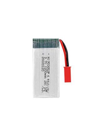 Lipo Pil 3.7V 1200mAh 25C Dron ve RC Model Batarya JST Red Soket