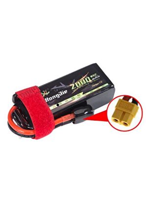 11,1V 2000mAh 3S 60C Lipo Pil RC Yarış Dron Helikopter Model Uçak