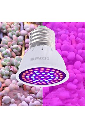 Tam Spektrum Bitki Büyütme 48 Led Lamba E27 Duy 220V 9W