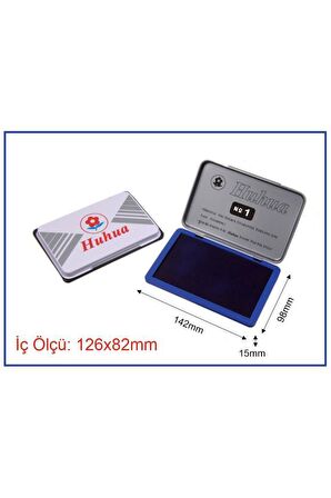 Mühürcüm Stampa Mürekkep Metal Kasa Baskı Pedi 126 mm x 82 mm 