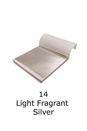 Varak Kaplama Yaprak Metalik Folyo 9x9cm 10lu Paket 14 Light Fragrant Silver R5799F-14