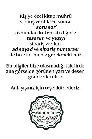 Kişiye Özel Kitap Kaşesi Kitap Mührü ve Istampa Set R5814-12