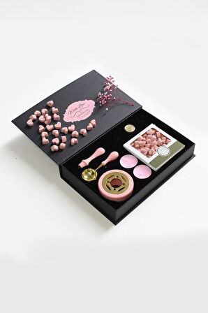 Mum Mühürü Uygulama Seti Pembe Kendin Yap Mühür Seti 7 Parça BBS1016