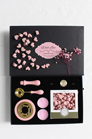 Mum Mühürü Uygulama Seti Pembe Kendin Yap Mühür Seti 7 Parça BBS1016