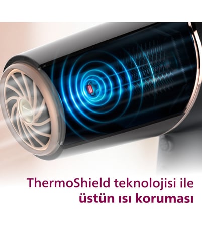  Philips 5000 Serisi Saç Kurutma Makinesi, 2300w, ThermoShield teknolojisi, İyonik Bakım, BHD510/00