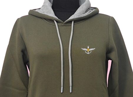 Backpacker Kadın Sweatshirt Kapüşonlu Haki