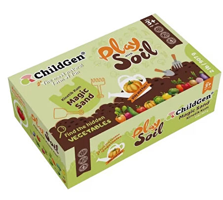 Childgen Doğal Kinetik Kum Toprak Set 907 Gr