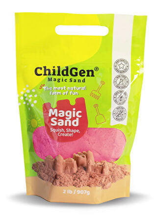 ChildGen Doğal Kinetik Kum Refill Paket 907gr - Pembe