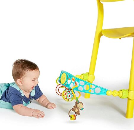 Bright Starts OBall Flex 'n Go Activity Arch Puset veya Taşıyıcı Yanınızda Getirilebilen Oyuncak, Yenidoğan ve Üzeri