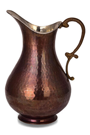 Cobper Premium Collection Maraş El Dövmesi Bakır Sürahi 2000ml Oksit