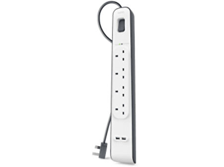 BELKIN BSV401VF2M 2 USB 4'lü 2M Akım Korumalı Priz