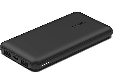 BELKIN 10K Powerbank + Usb-C 15W Çift Usb-A 15Cm Usb-A - C Kablo Taşınabilir Şarj Cihazı Siyah