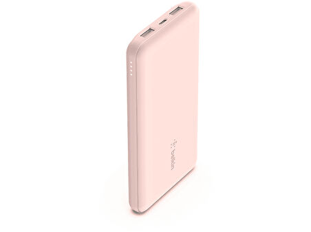 BELKIN 10K Powerbank + Usb-C 15W Çift Usb-A 15Cm Usb-A - C Kablo Taşınabilir Şarj Cihazı Pembe