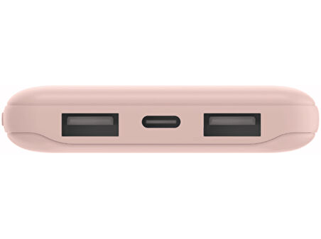 BELKIN 10K Powerbank + Usb-C 15W Çift Usb-A 15Cm Usb-A - C Kablo Taşınabilir Şarj Cihazı Pembe