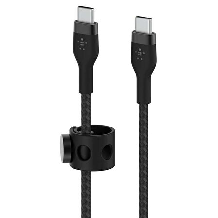 Belkin BoostCharge Pro Flex Usb-C to Usb-C Kablo 1 Metre Siyah