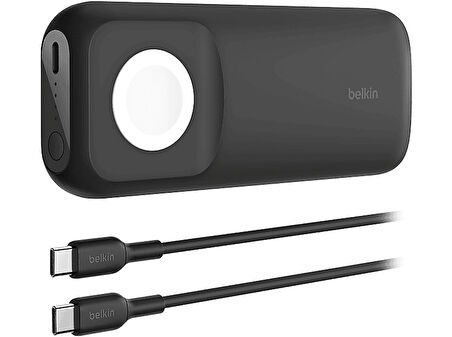 BELKIN BoostCharge Pro Apple Watch için Hızlı Kablosuz Şarj Cihazı + USB-C 20W Powerbank
