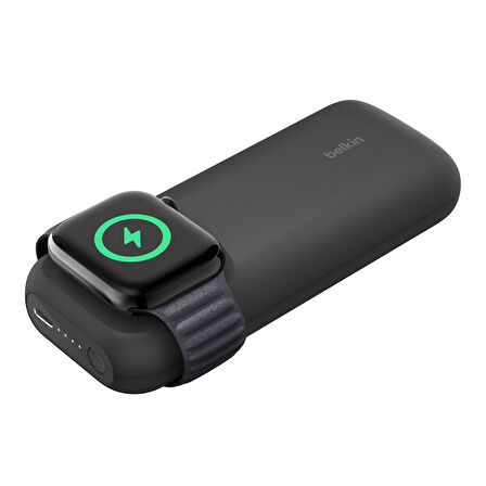 BELKIN BoostCharge Pro Apple Watch için Hızlı Kablosuz Şarj Cihazı + USB-C 20W Powerbank