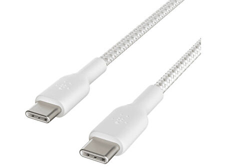 BELKIN Type-C To Type-C Örgülü Kablo 1 Metre (Ikili Paket) Beyaz