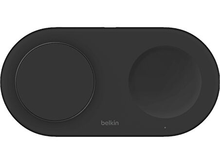 BELKIN Boostcharge Pro 2-in-1 Qi2 15W Kablosuz Şarj Standı Usb-C Siyah